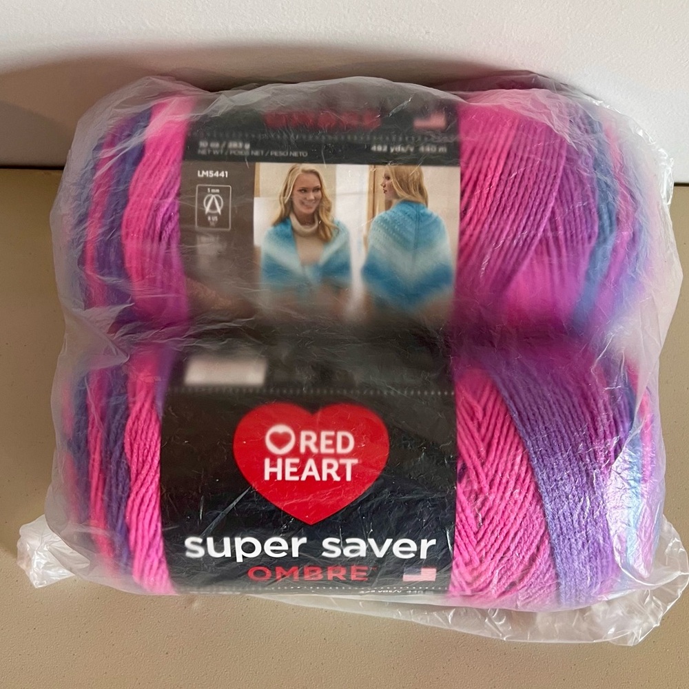 Red Heart Super Saver Ombre Yarn in Sweet Treat